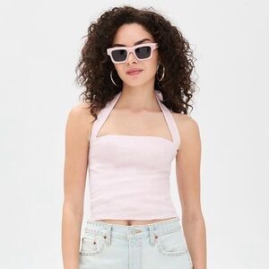 Size 2 - NWOT - Reformation - Light Pink Linen Top